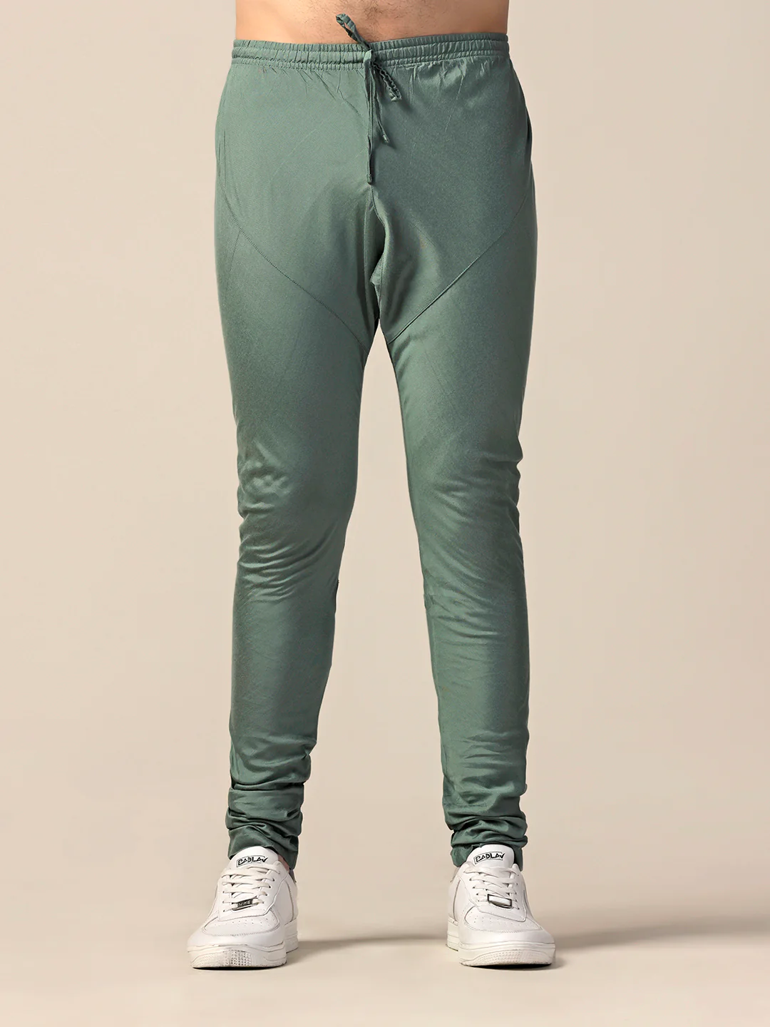 Men Green Kurta Churidar Set - Image 6