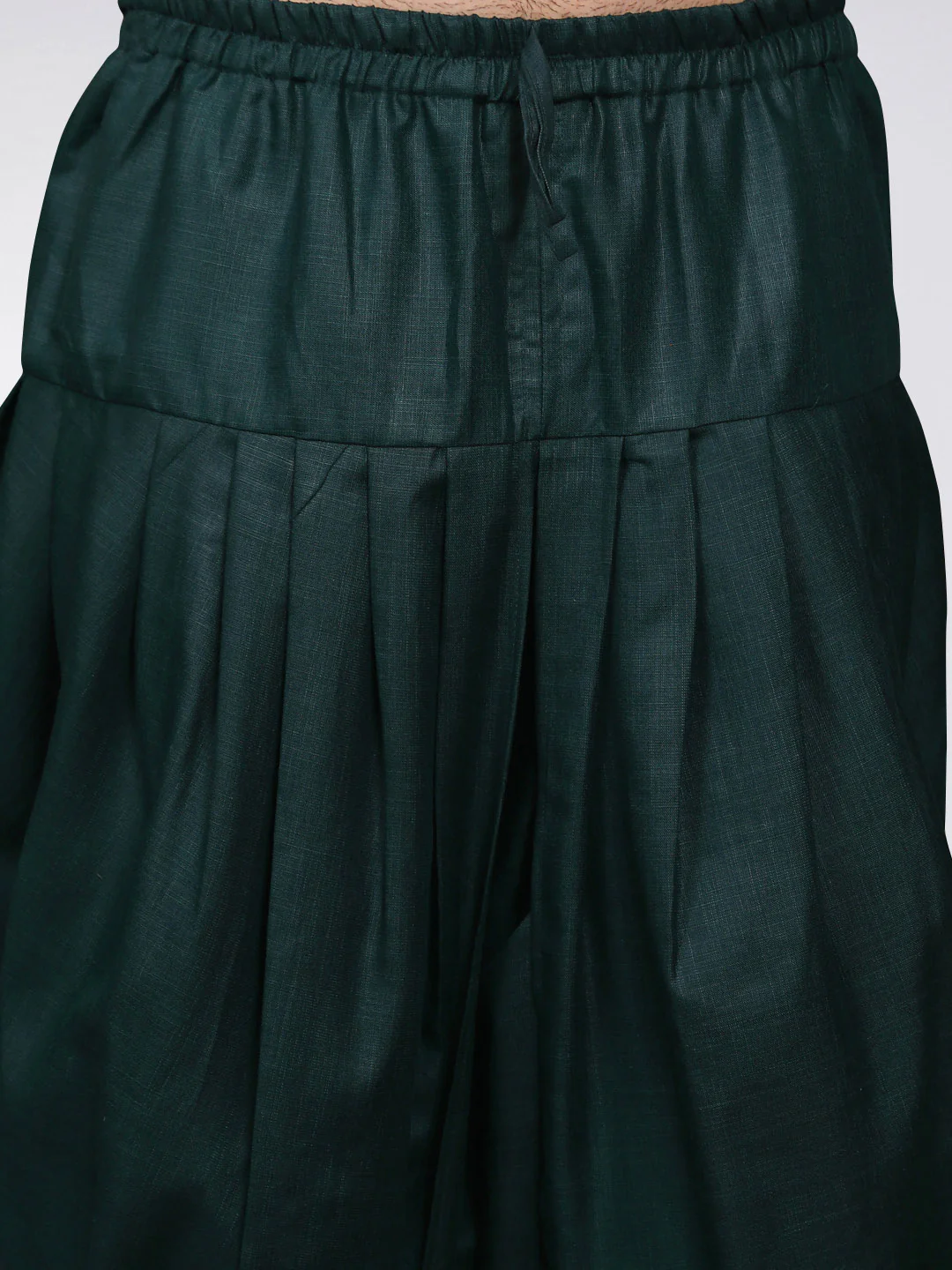 Men Green Kurta Dhoti Set - Image 6