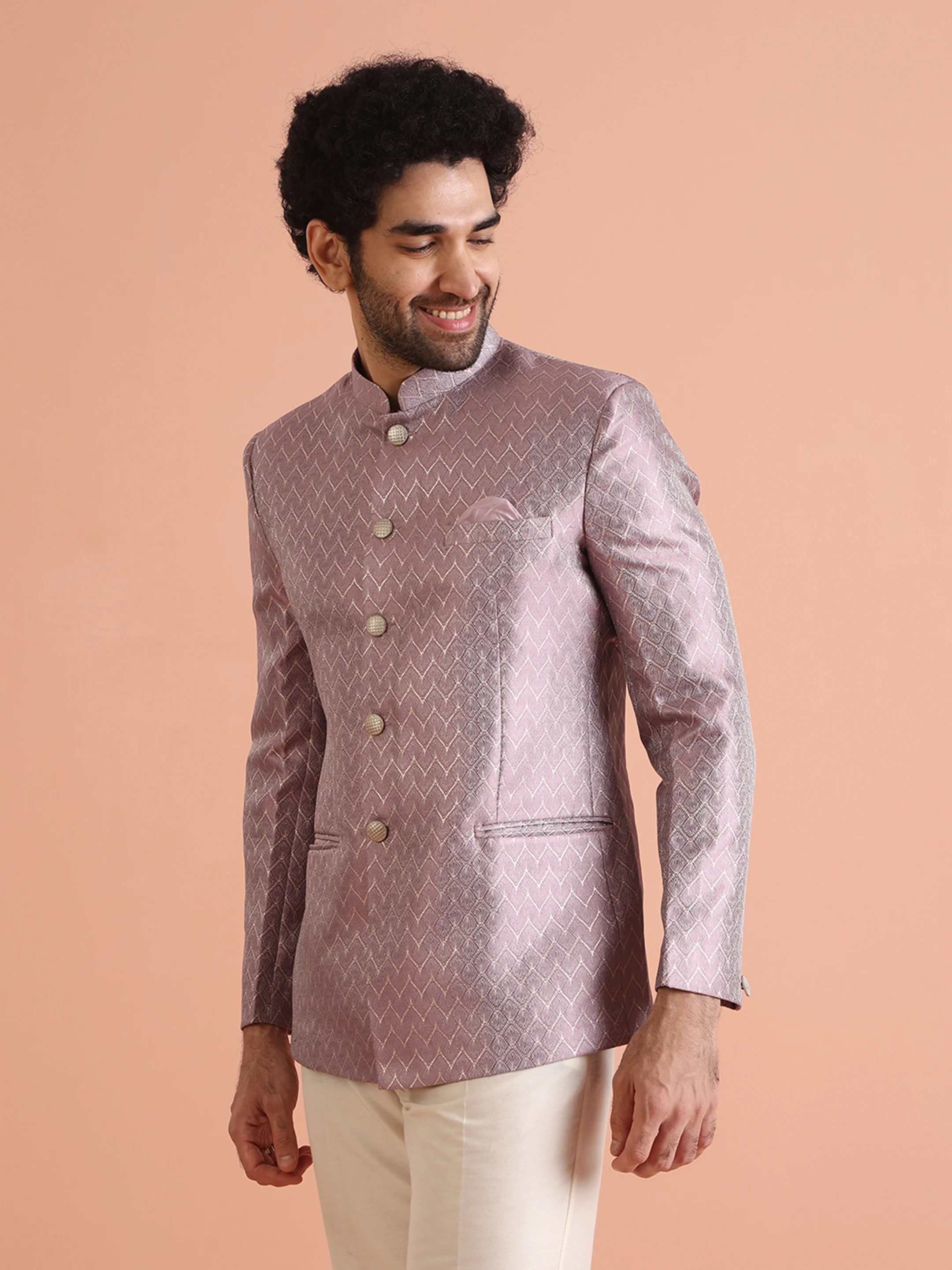 Pink Jodhpuri Bandhgala Set - Image 4