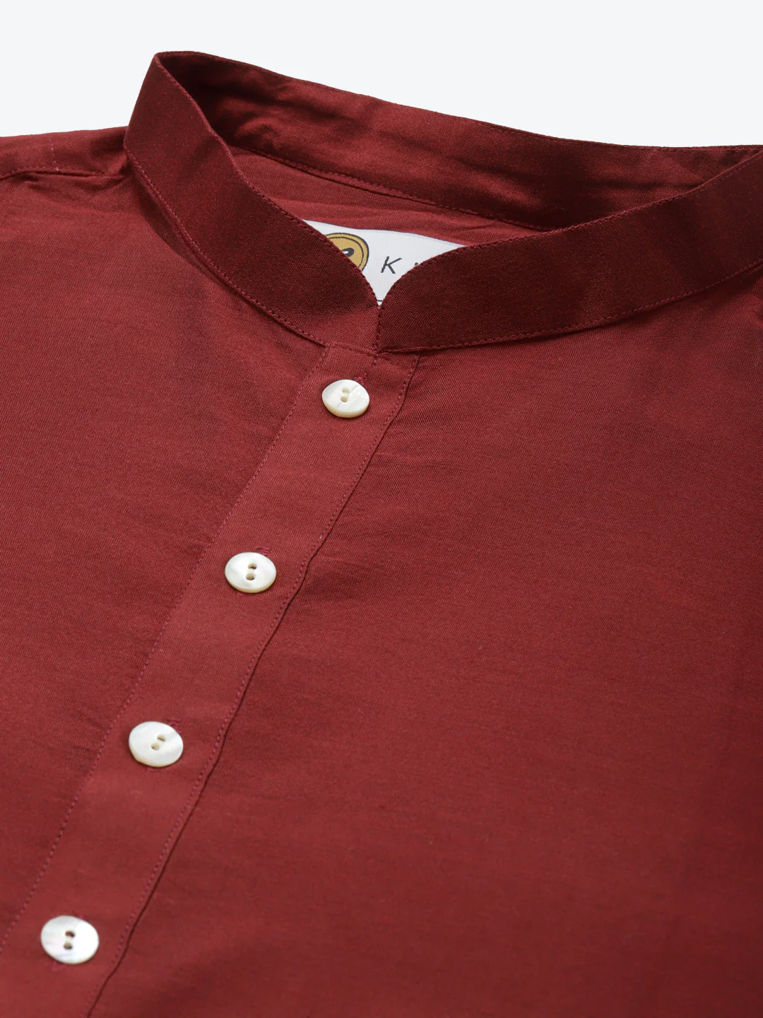 Maroon Silk Blend Kurta Churidar with Dupatta - Image 4
