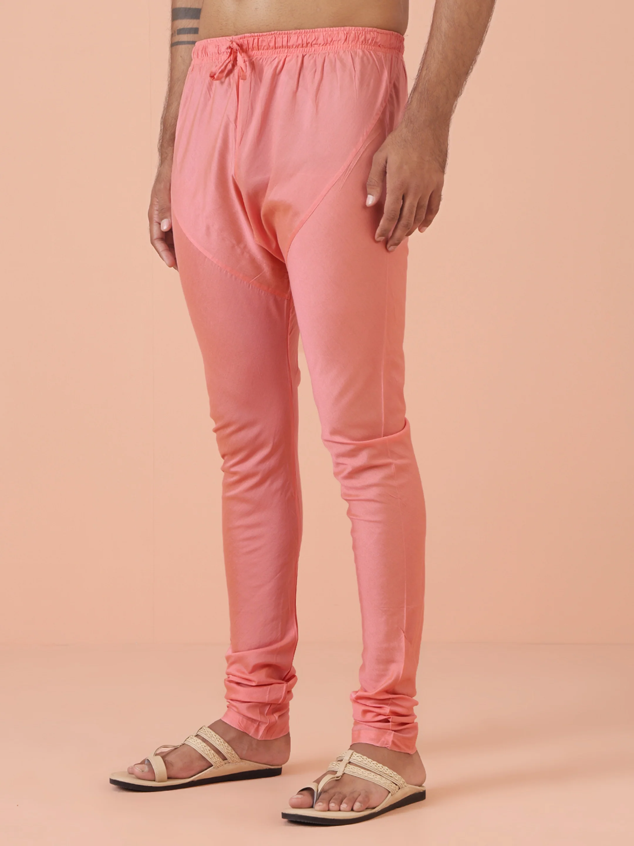 Cream Floral Printed Kurta Churidar Set - Image 7