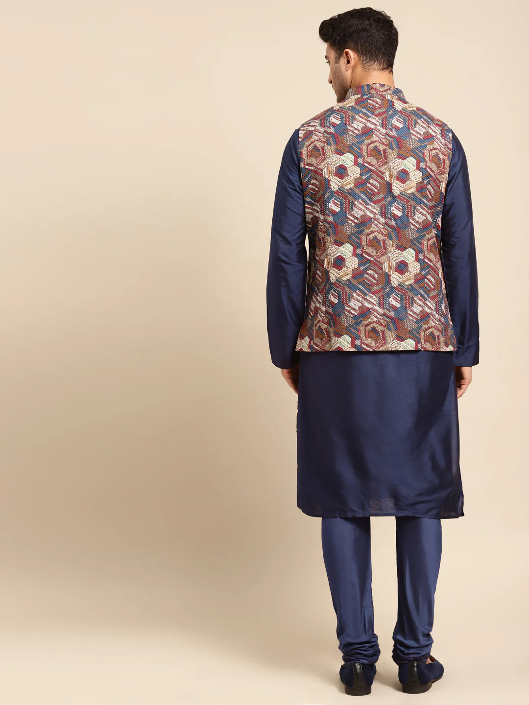 Kisah men Multi kurta jacket set - Image 7