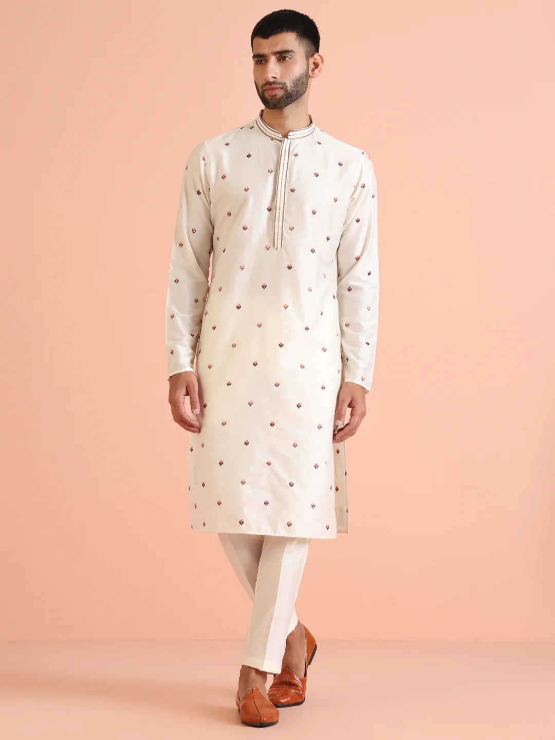 Multi-Color Nehru Jacket Set - Image 6