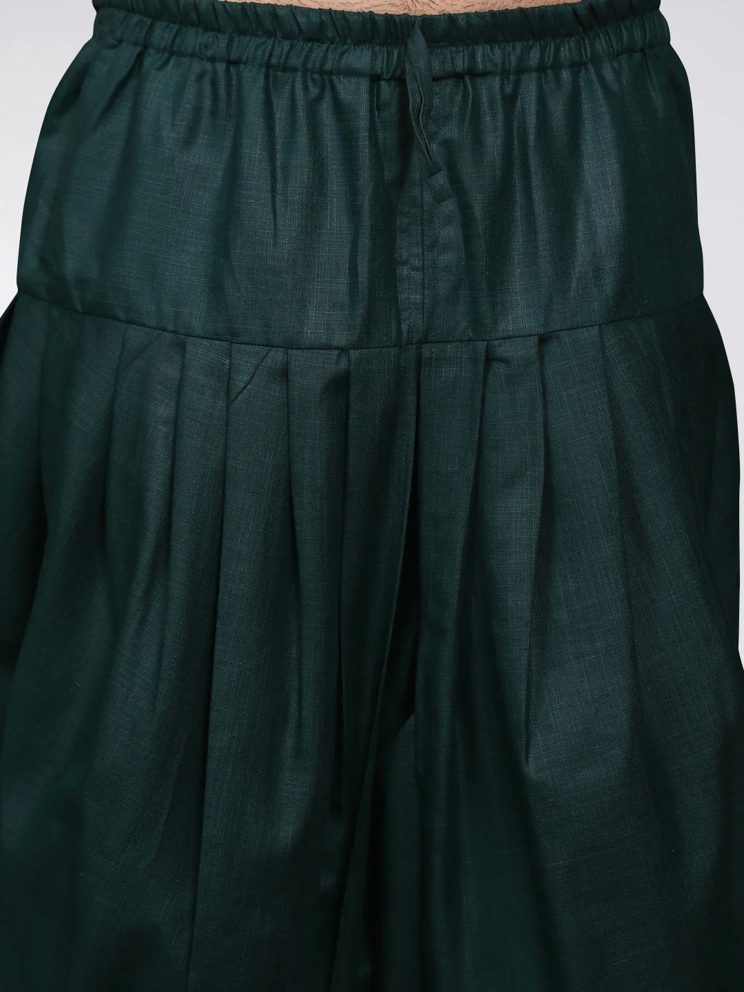 Men Off White Kurta Dhoti Set - Image 5