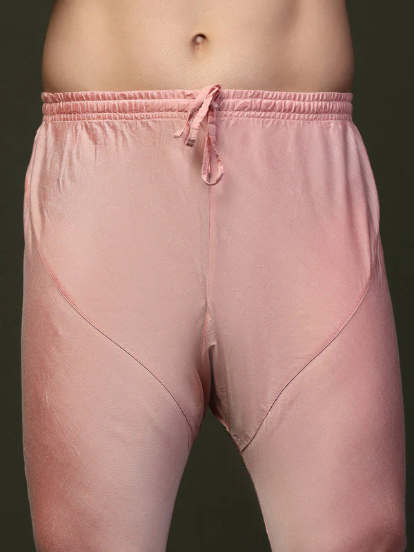 Men Pink Churidar - Image 5