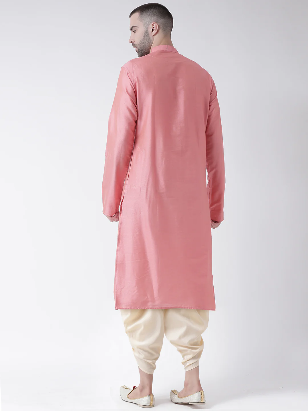 Kisah Men Pink Kurta Dhoti Set - Image 4