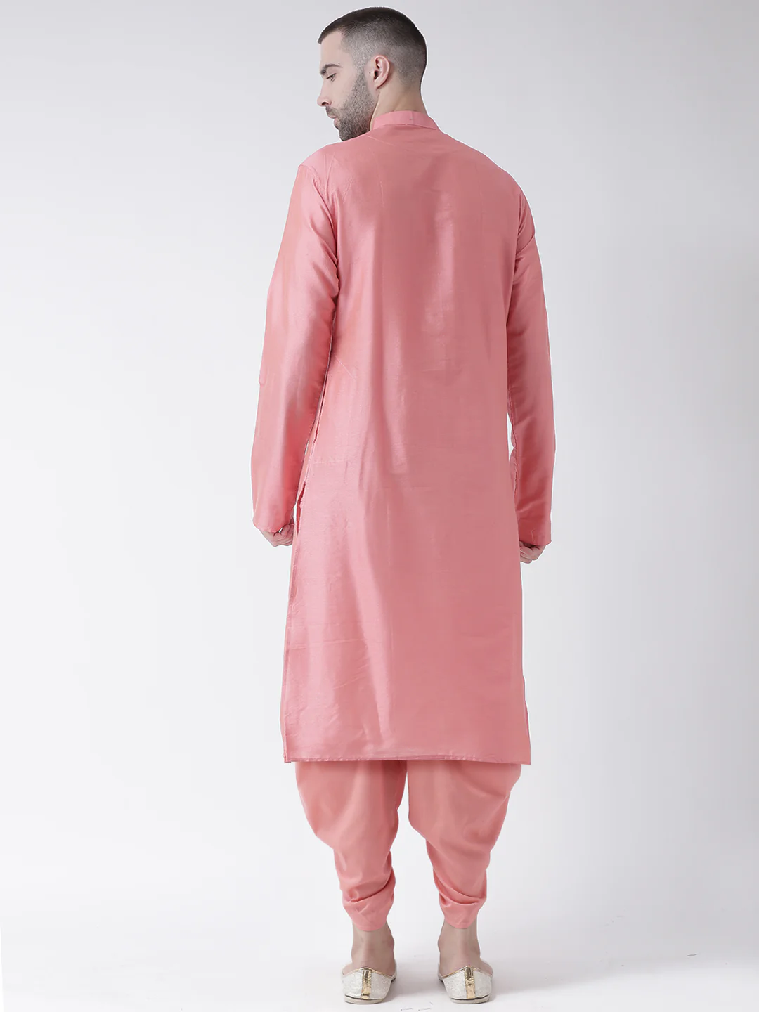Kisah Men Pink Kurta Dhoti Set - Image 4