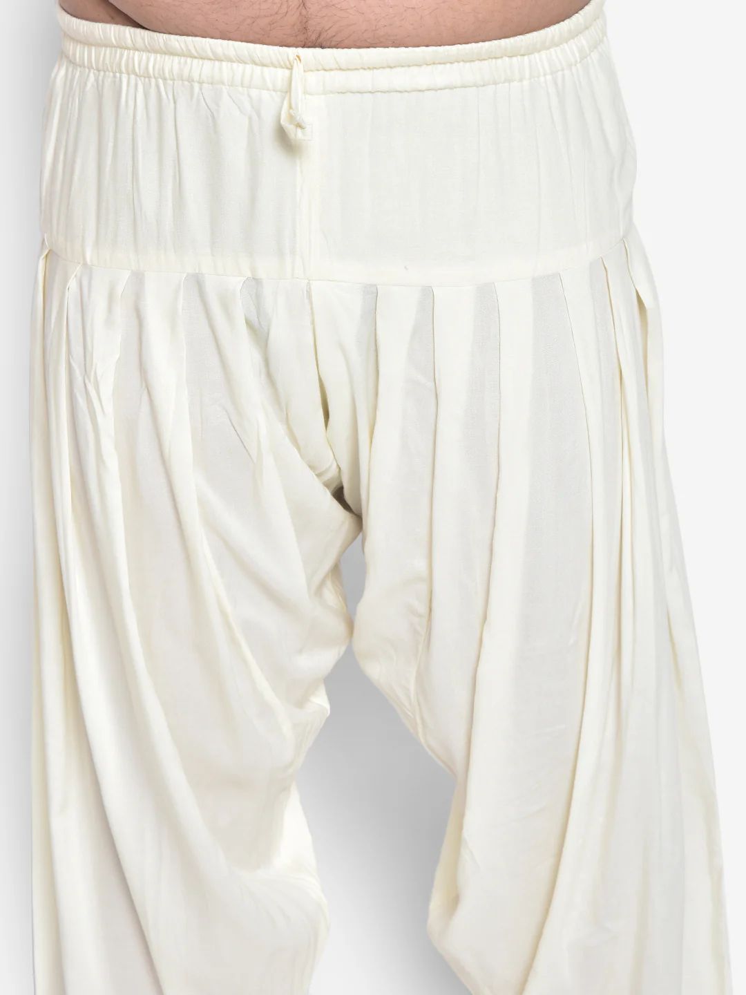 Men White Kurta Patiala Set - Image 6