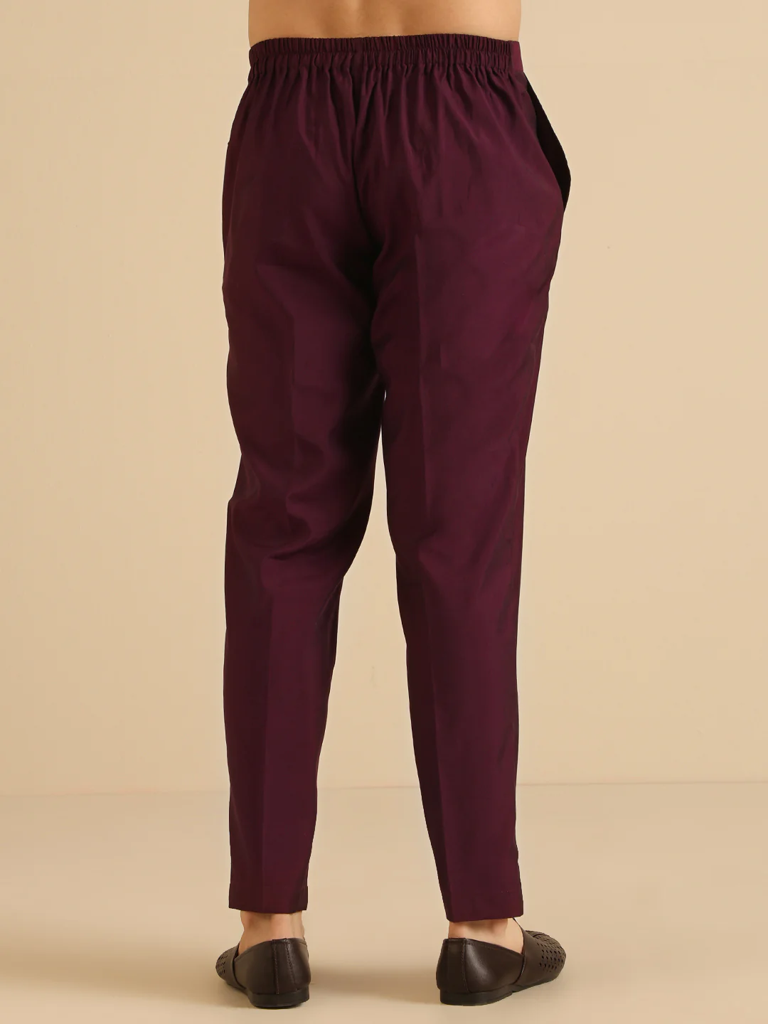 Men Wine  Trouser - Image 4