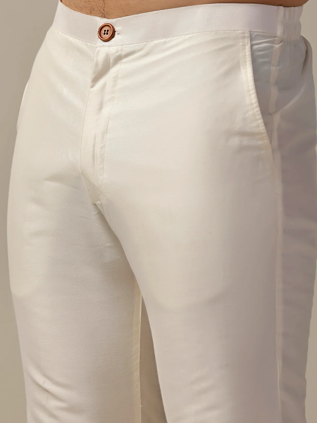 Men Yellow Kurta Trouser Set - Image 6