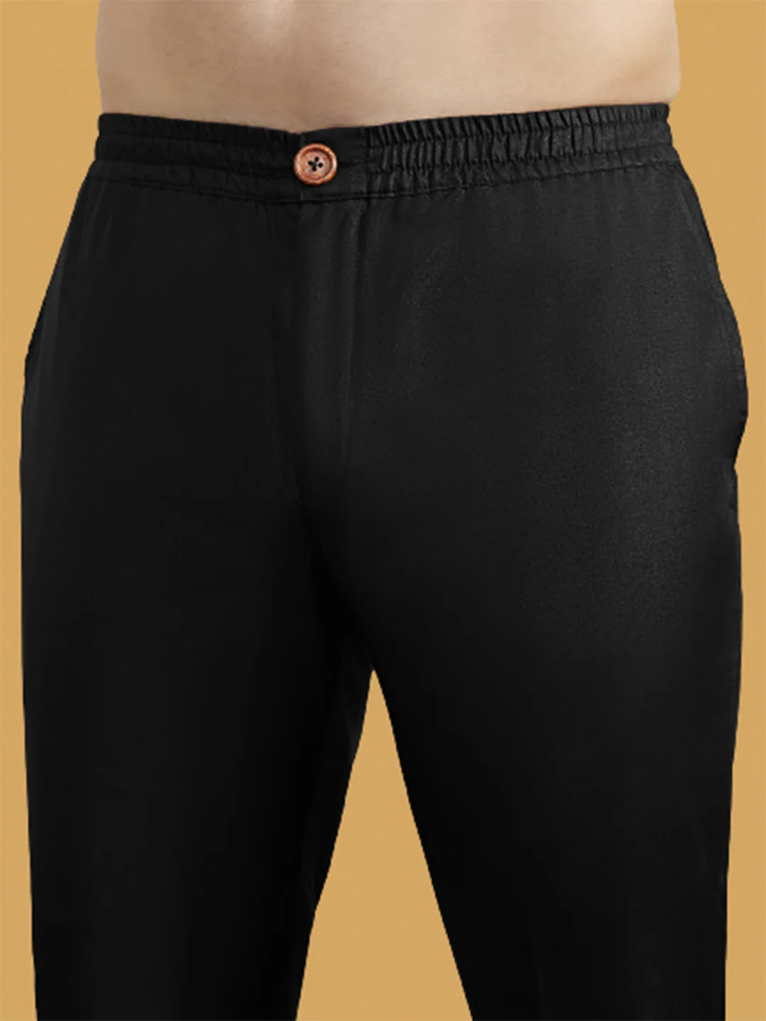 Men's Black Kurta Trouser Set - Image 7