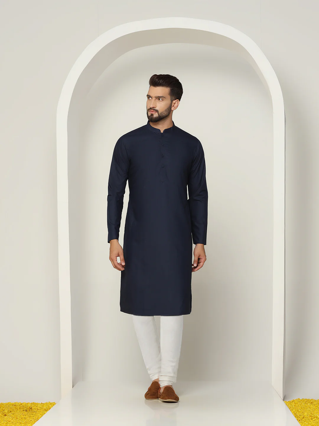 Blue Jacket Kurta Churidar Set - Image 5