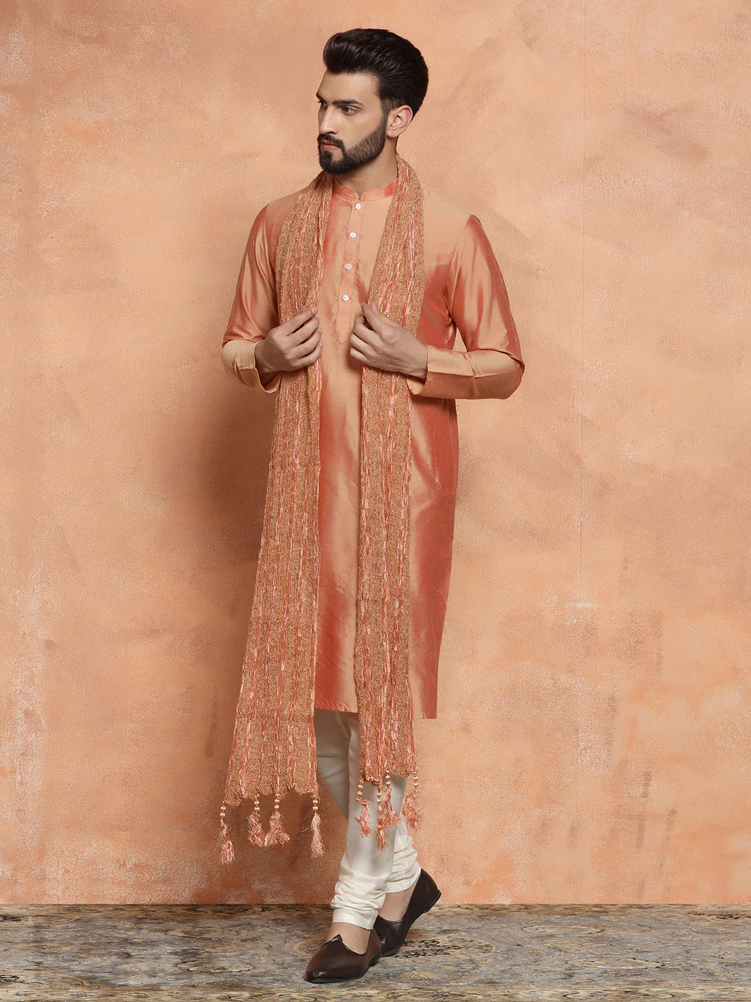 Men's Coral Dupatta - Image 3