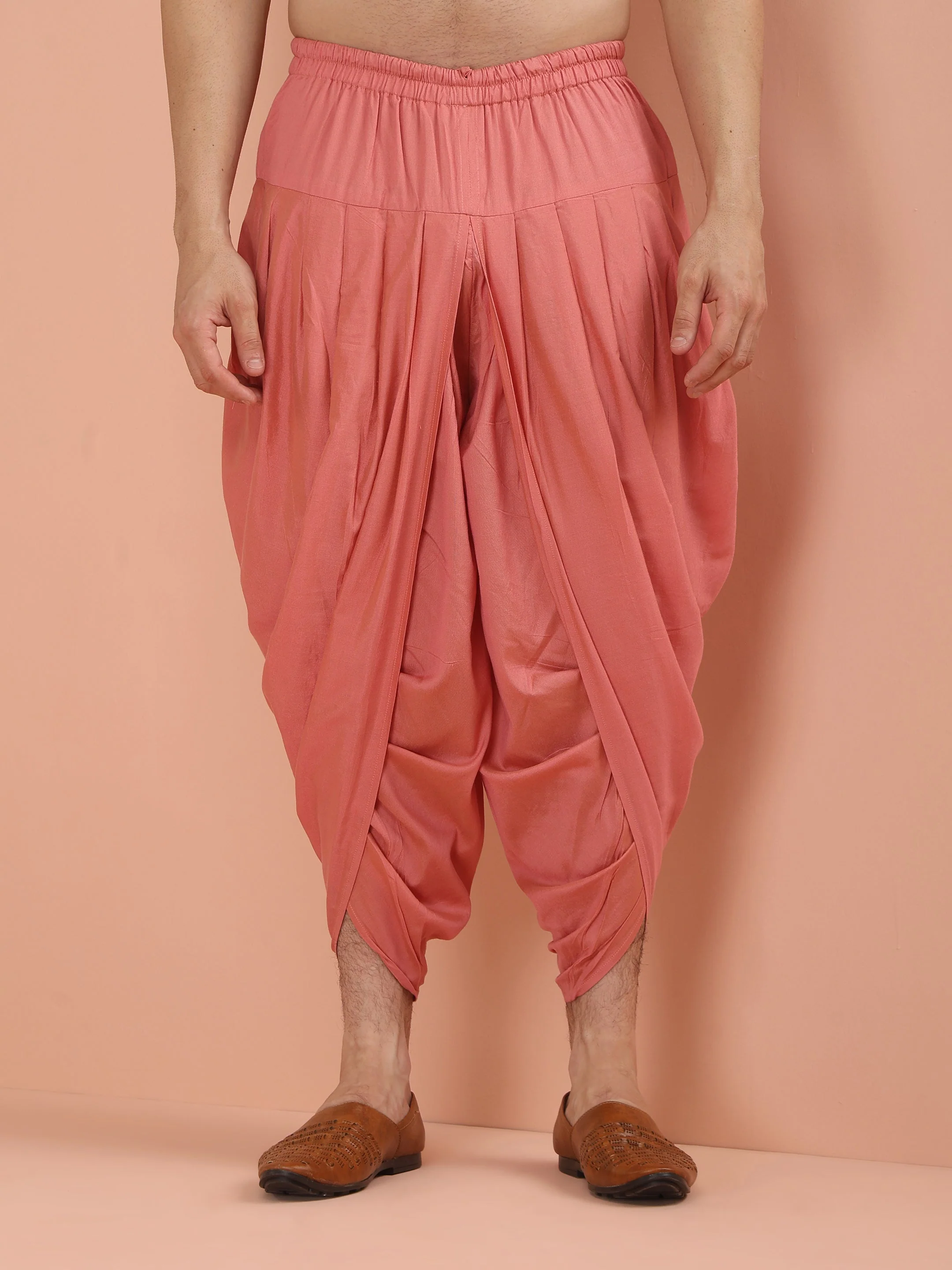 Cream Embroidered Kurta Dhoti Set - Image 10