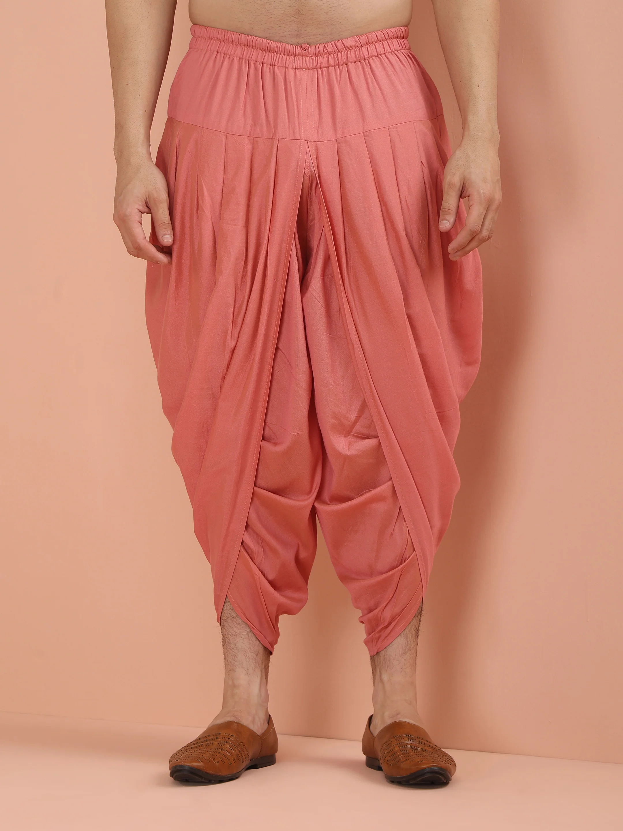 Cream Embroidered Kurta Dhoti Set - Image 6