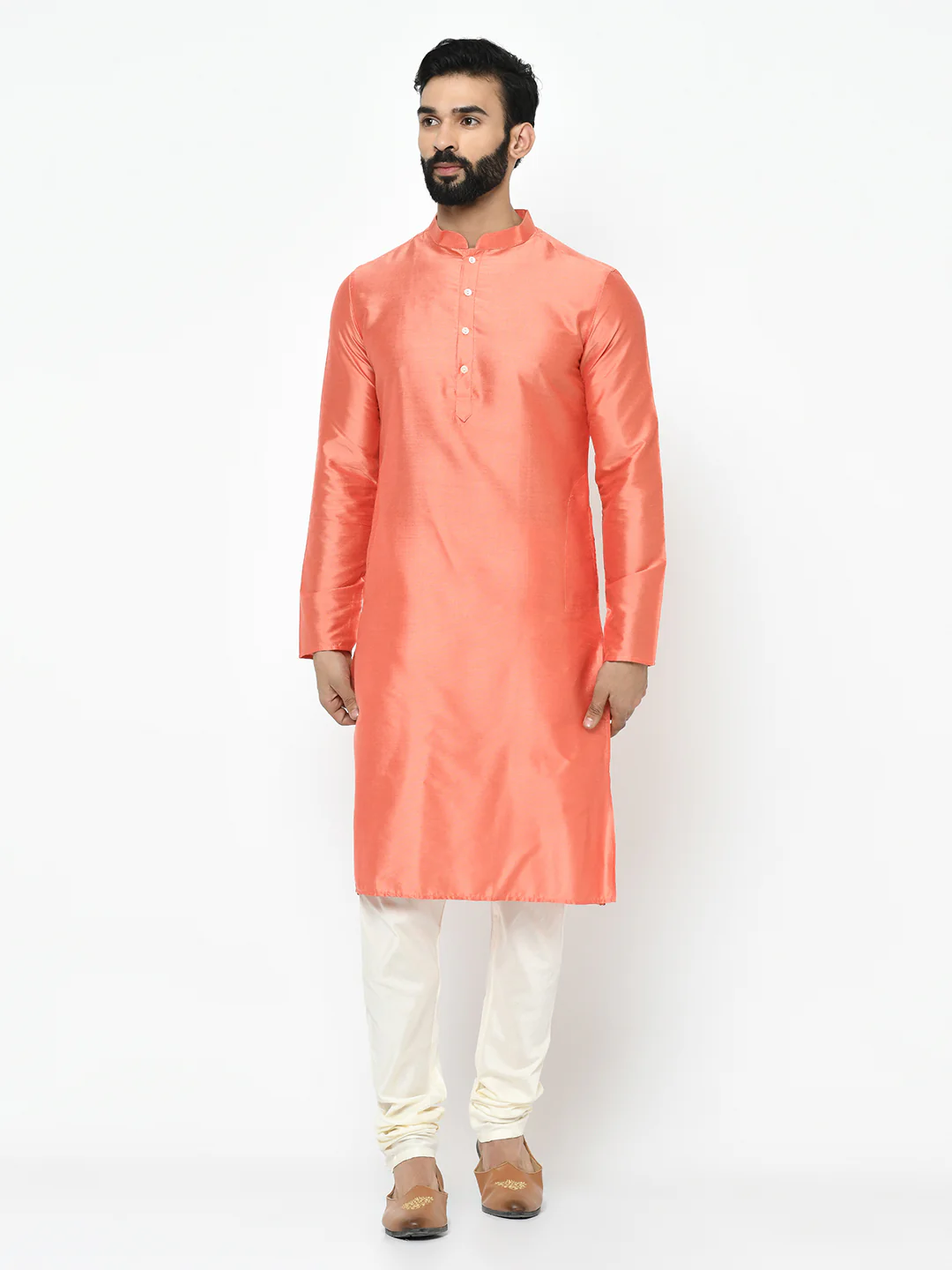 Kisah Men's Green Kurta Indowestern Churidar Set - Image 5