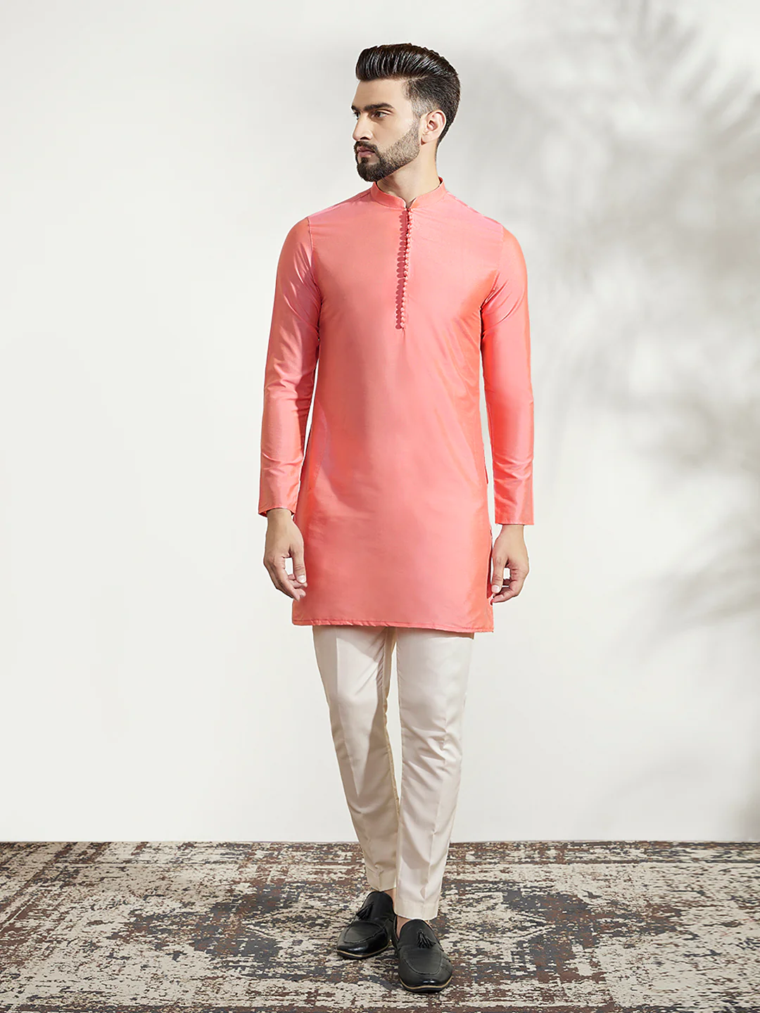 Men's Multi Color Kurta Jacket Trouser Set - Image 5