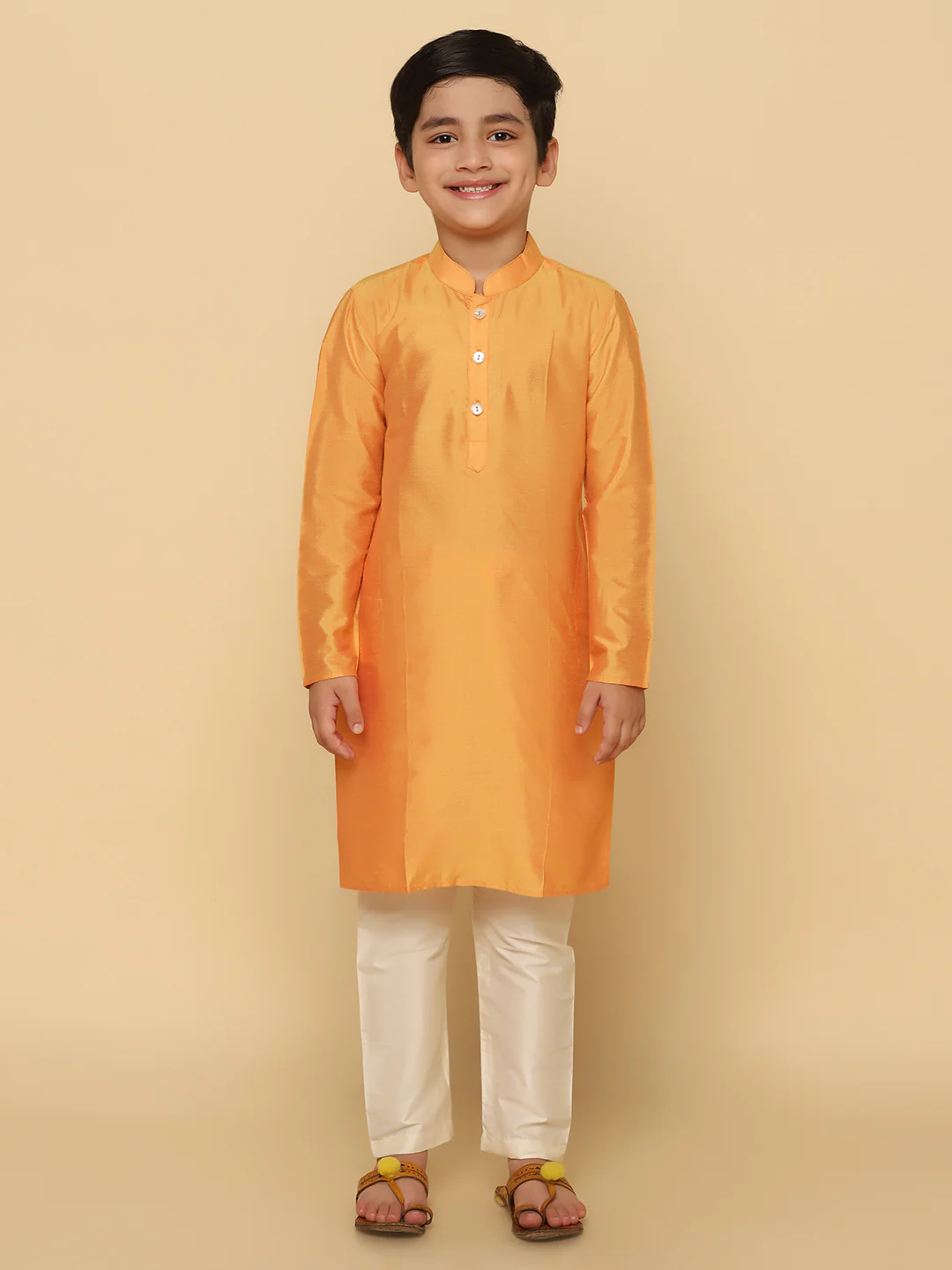 Boy's Orange Kurta