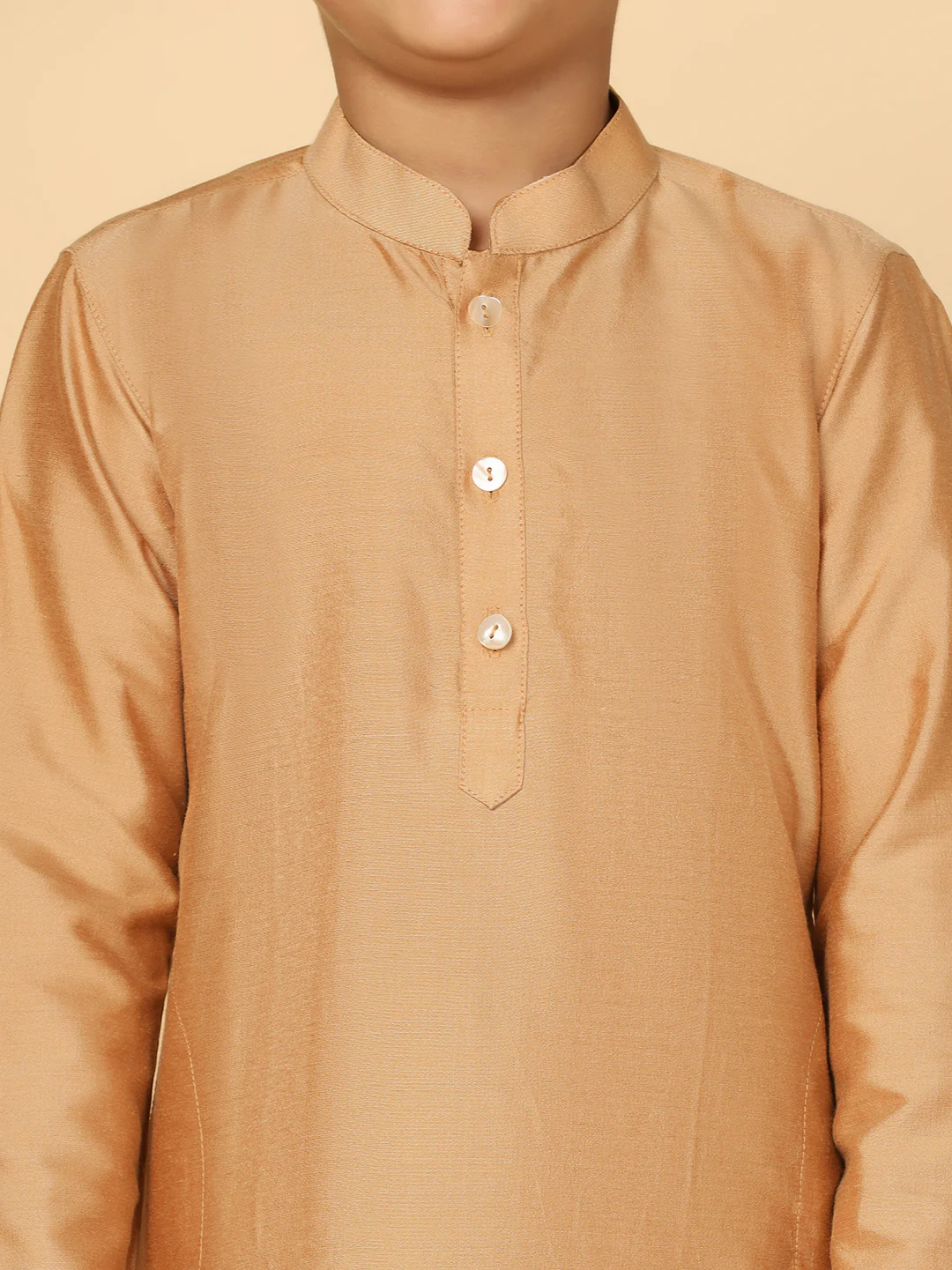Boy's Gold Kurta - Image 5