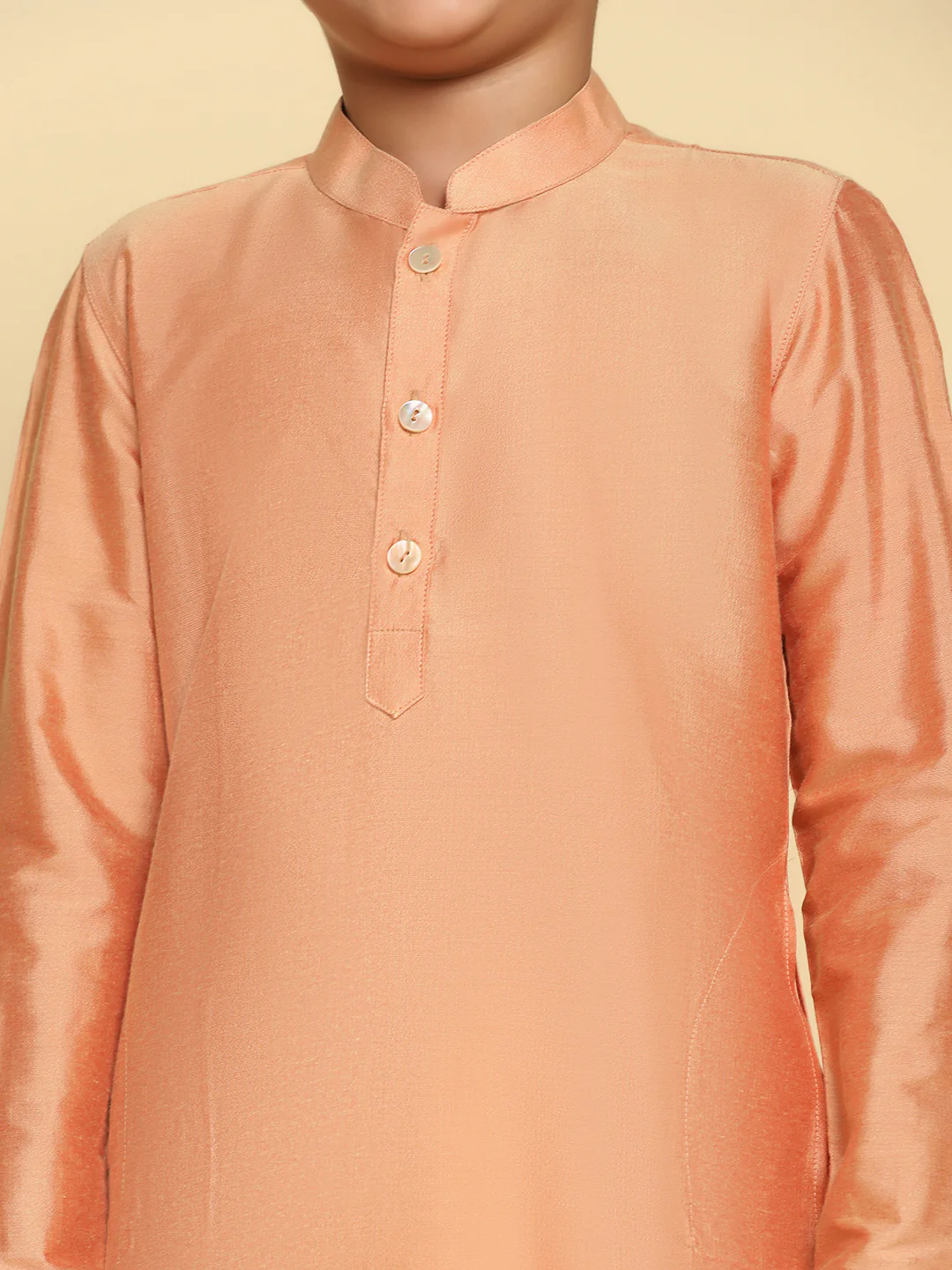 Boy's Coral Kurta - Image 5