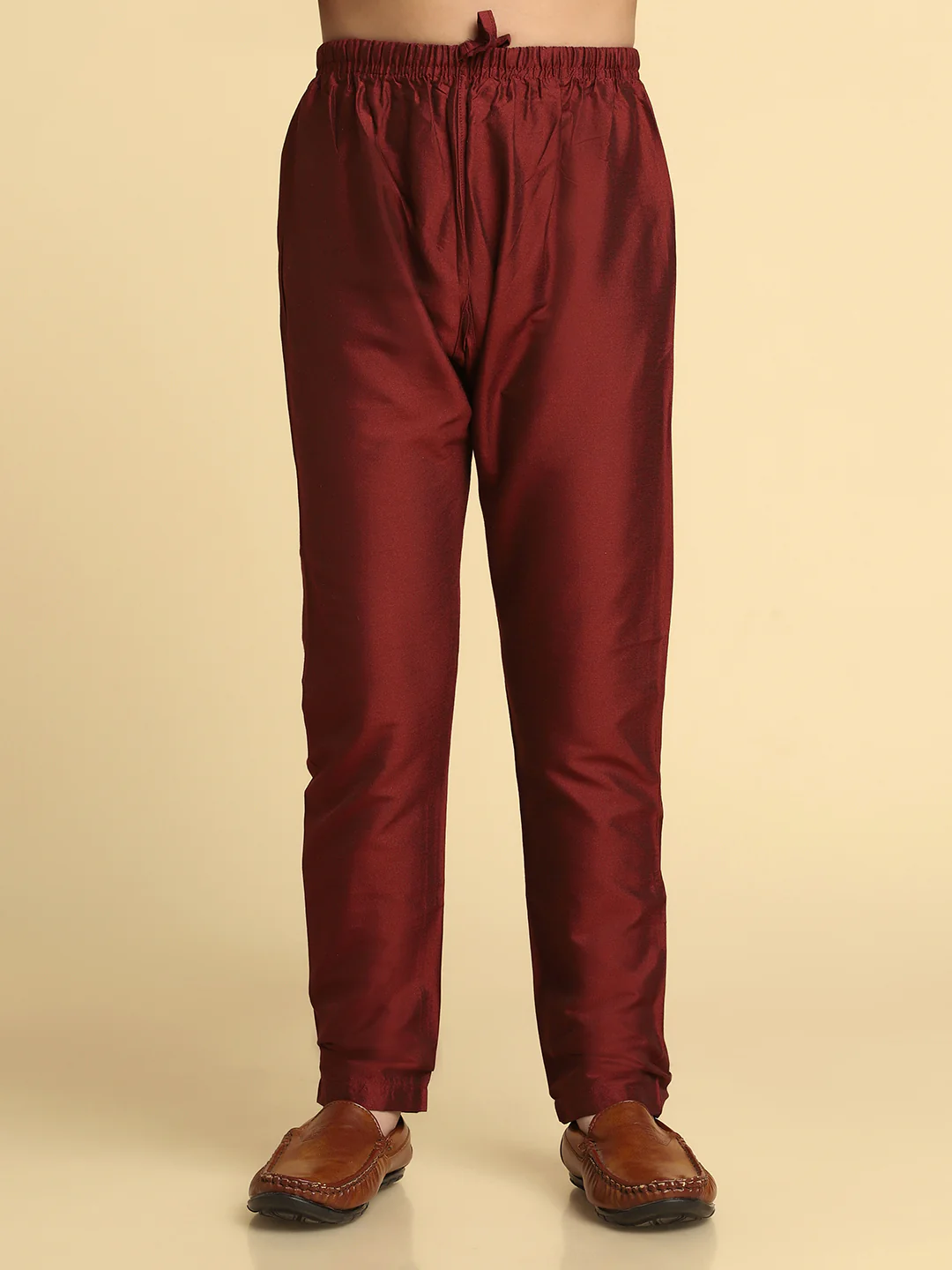 Maroon Floral Jacket Kurta Set - Image 6