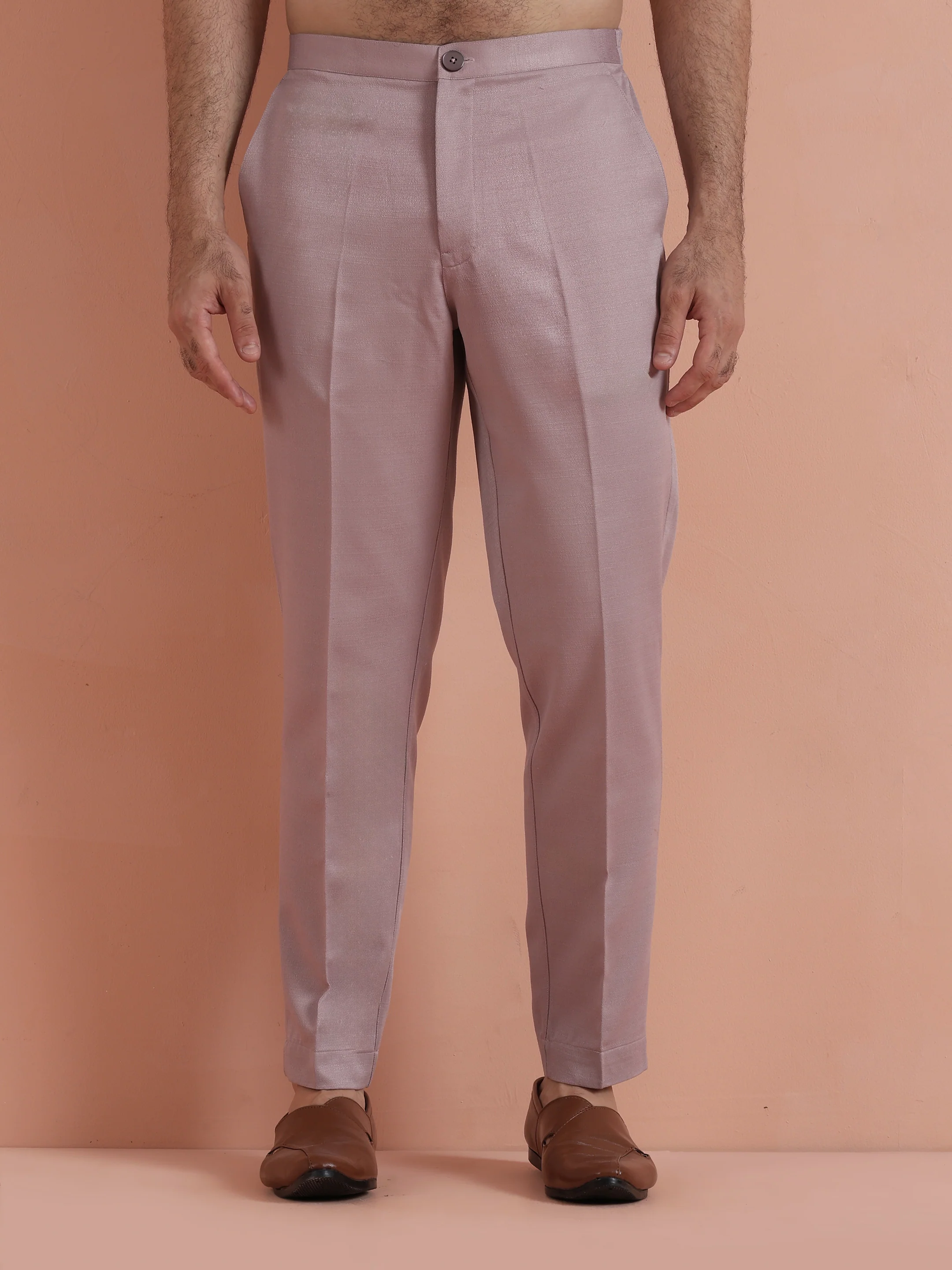 Mauve Blended Ethnic Trouser