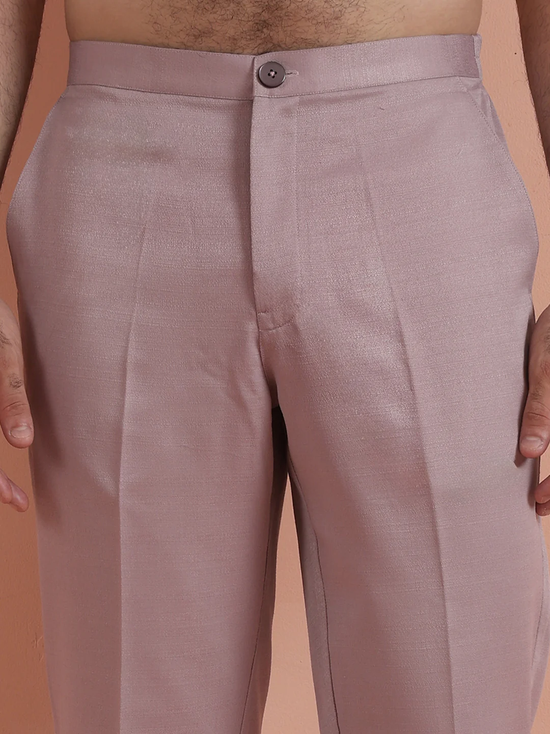 Mauve Blended Ethnic Trouser - Image 5