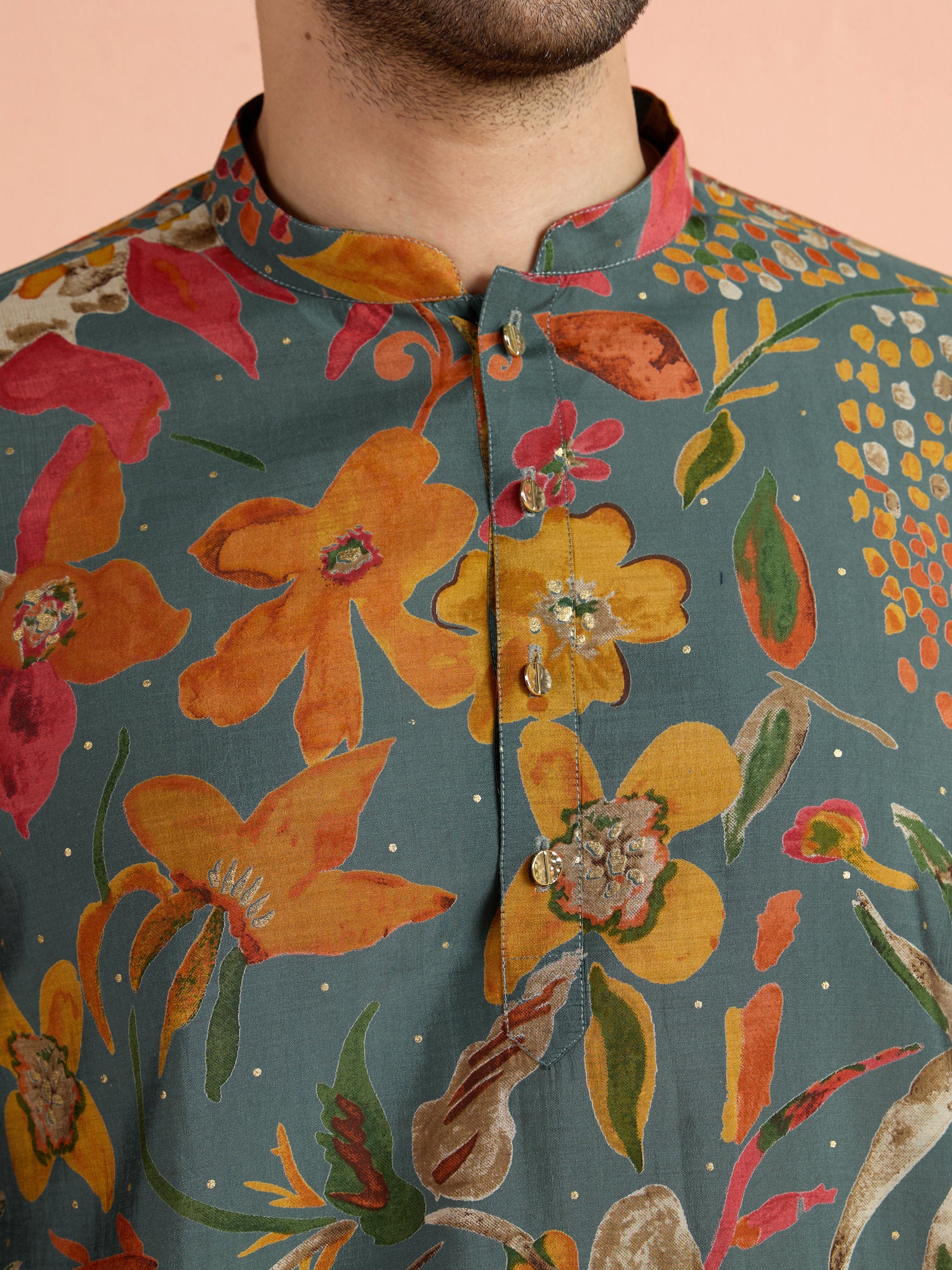 Multi-Color Polyviscose Printed Short Kurta - Image 6