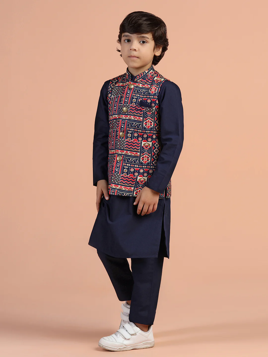 Multicolor Geometric Printed Jacket - Image 2