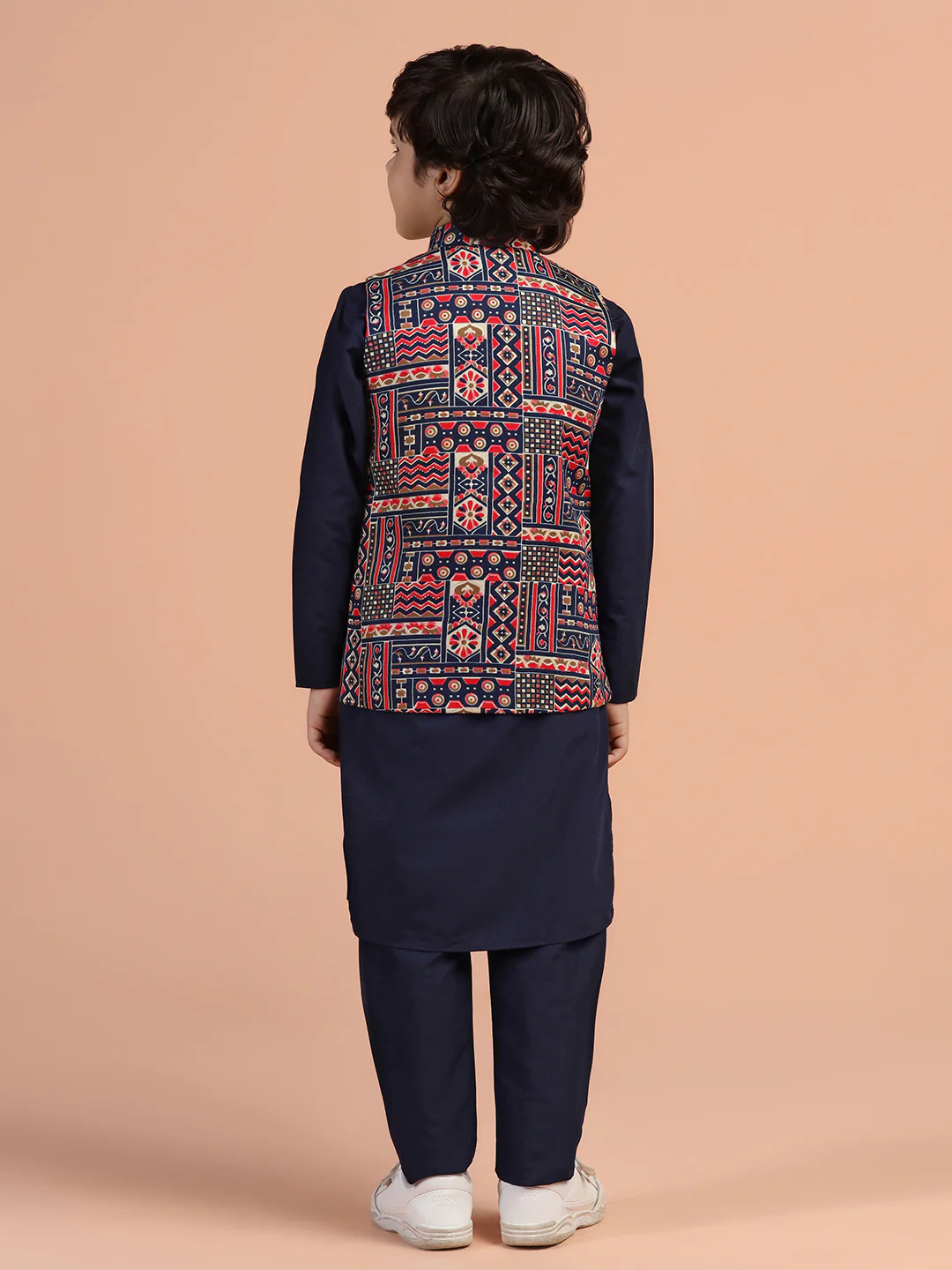 Multicolor Geometric Printed Jacket - Image 4