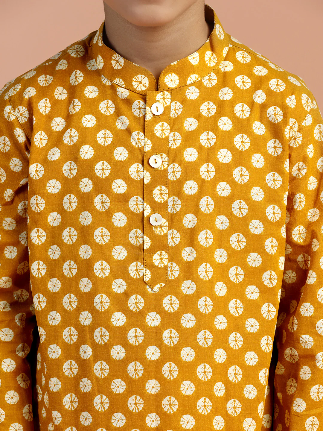 Mustard Yellow Printed Kurta - Image 5
