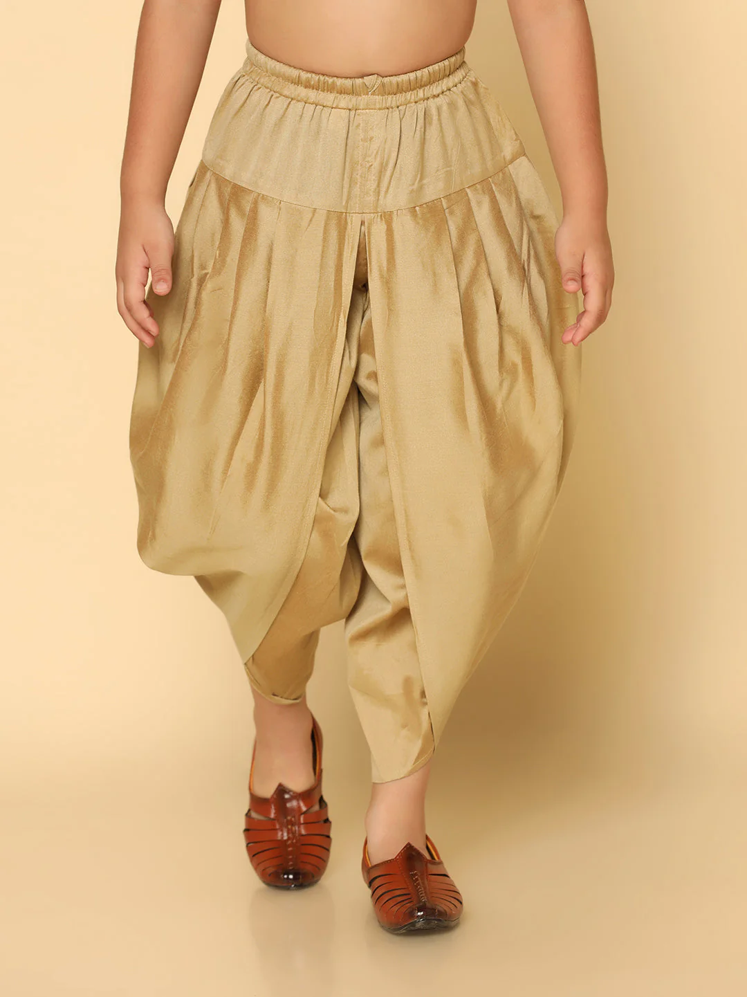 Red Multicolor Cotton Blend Printed Kurta Dhoti Set - Image 6